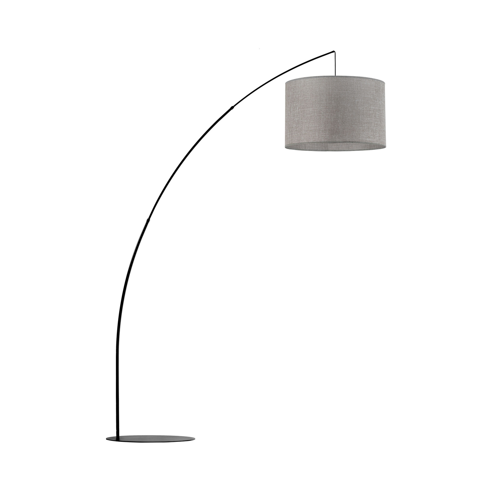 Lampa podogowa z szarym abaurem MOBY GRAY 5487