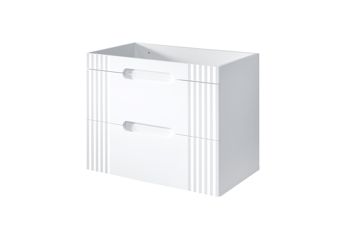 Szafka pod umywalkę 80cm 2 szuflady FIJI WHITE 82-80-D-2S