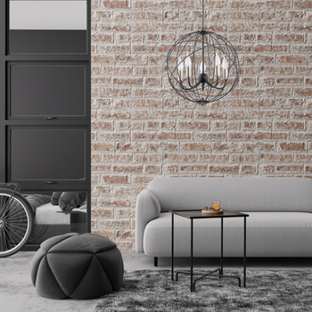 Lampa wisząca czarna sfera  Nosferatu 5xE14