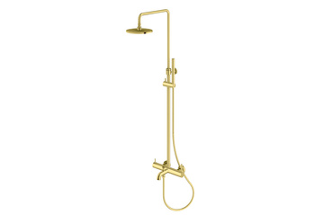Zestaw wannowo prysznicowy natynkowy Axel Gold QW277AGD