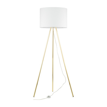 Lampa podłogowa z abażurem Umberto White Gold 6637 TK Lighting