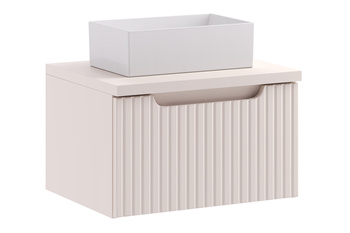 Zestaw meblowy 50cm z blatem i umywalką nablatową Gaja set-noc b cashmere 50cm 1s un gaja