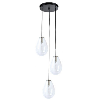 Lampa wisząca Fondi czarna 3xE14
