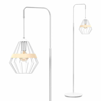Lampa stojąca Cliff 1xE27 Biały