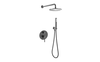 Zestaw prysznicowy podtynkowy Decco / Illusion I / Veo gun metal