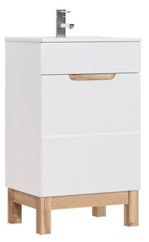 Szafka pod umywalkę 50cm 1 drzwi BALI WHITE 824 -50 CM FSC
