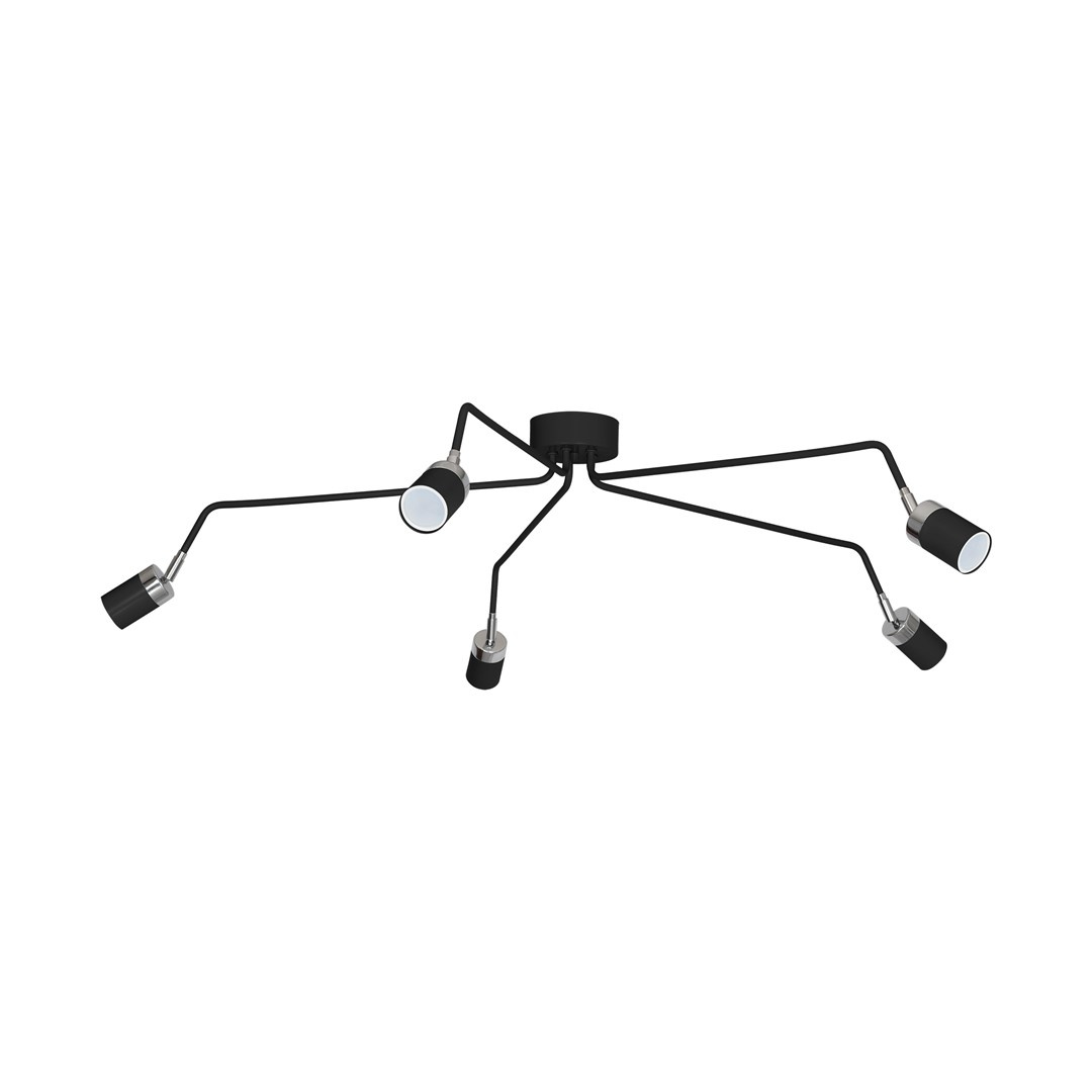 Lampa sufitowa JOKER BLACK 5xGU10