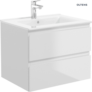 Oltens Vernal umywalka 60x46 cm meblowa prostokątna biała 41205000