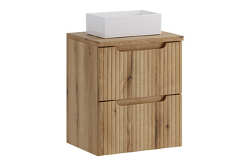 Zestaw meblowy 50cm z blatem i umywalką nablatową Gaja set-noce b oak 50cm s un gaja