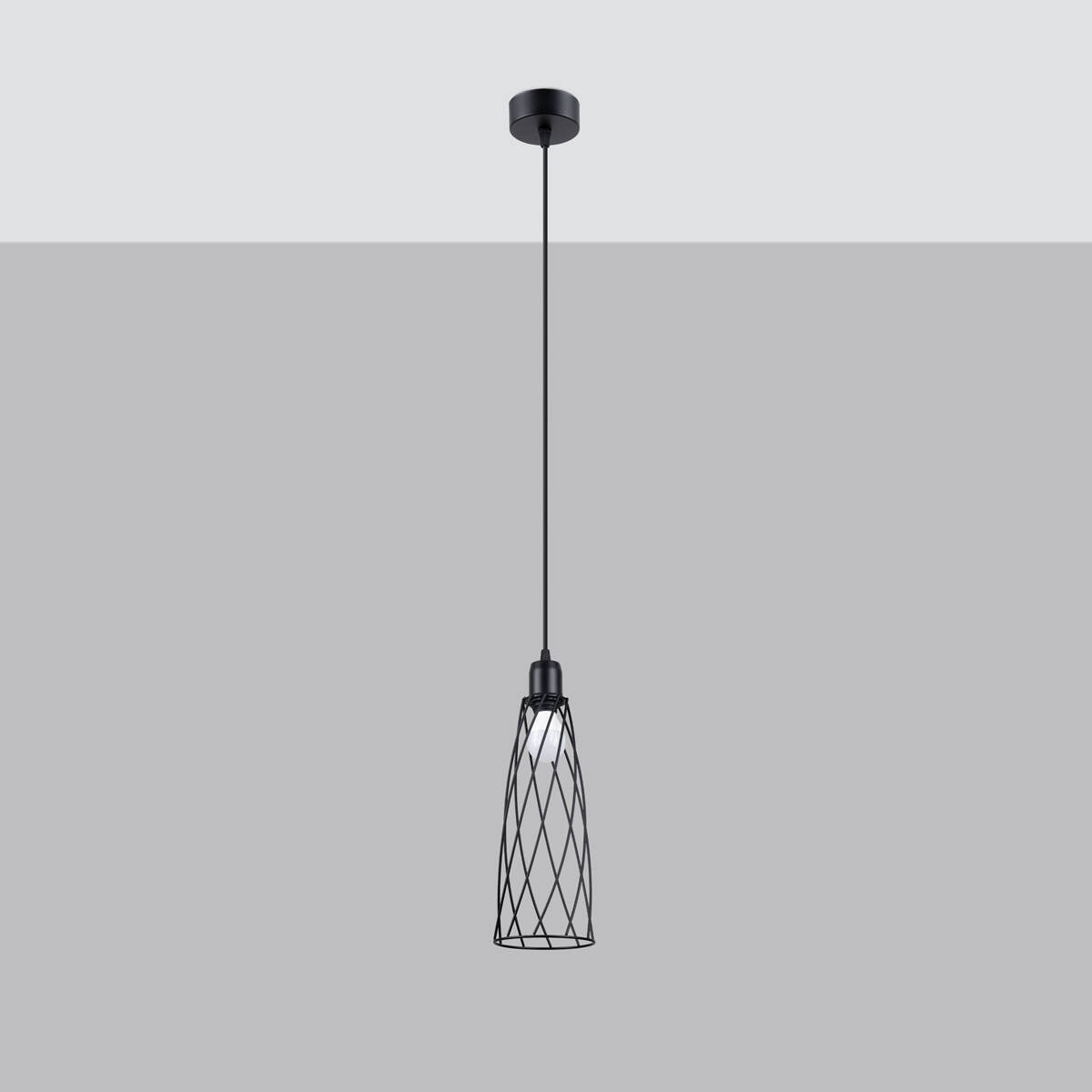 Lampa wiszca SUBA 1 czarna