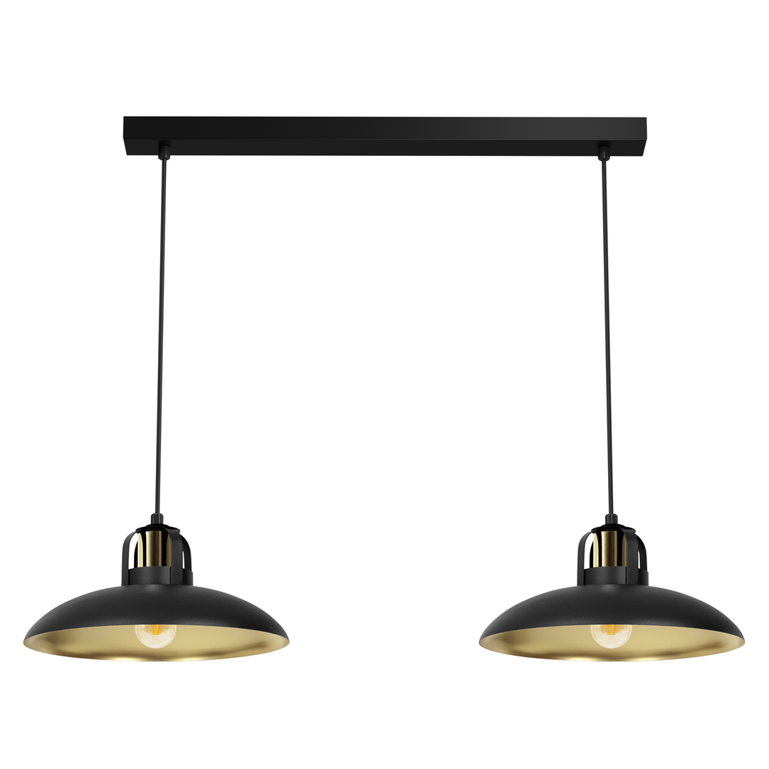 Lampa wiszca FELIX BLACK/GOLD 2xE27