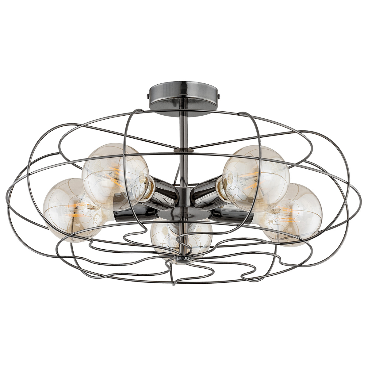 Lampa sufitowa plafon klatka Lotos 5xE27