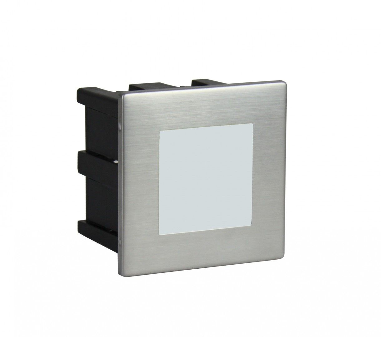 Oprawa kwadratowa do wbudowania 1,5W 8x8cm MUR LED INOX F 04 Su-Ma