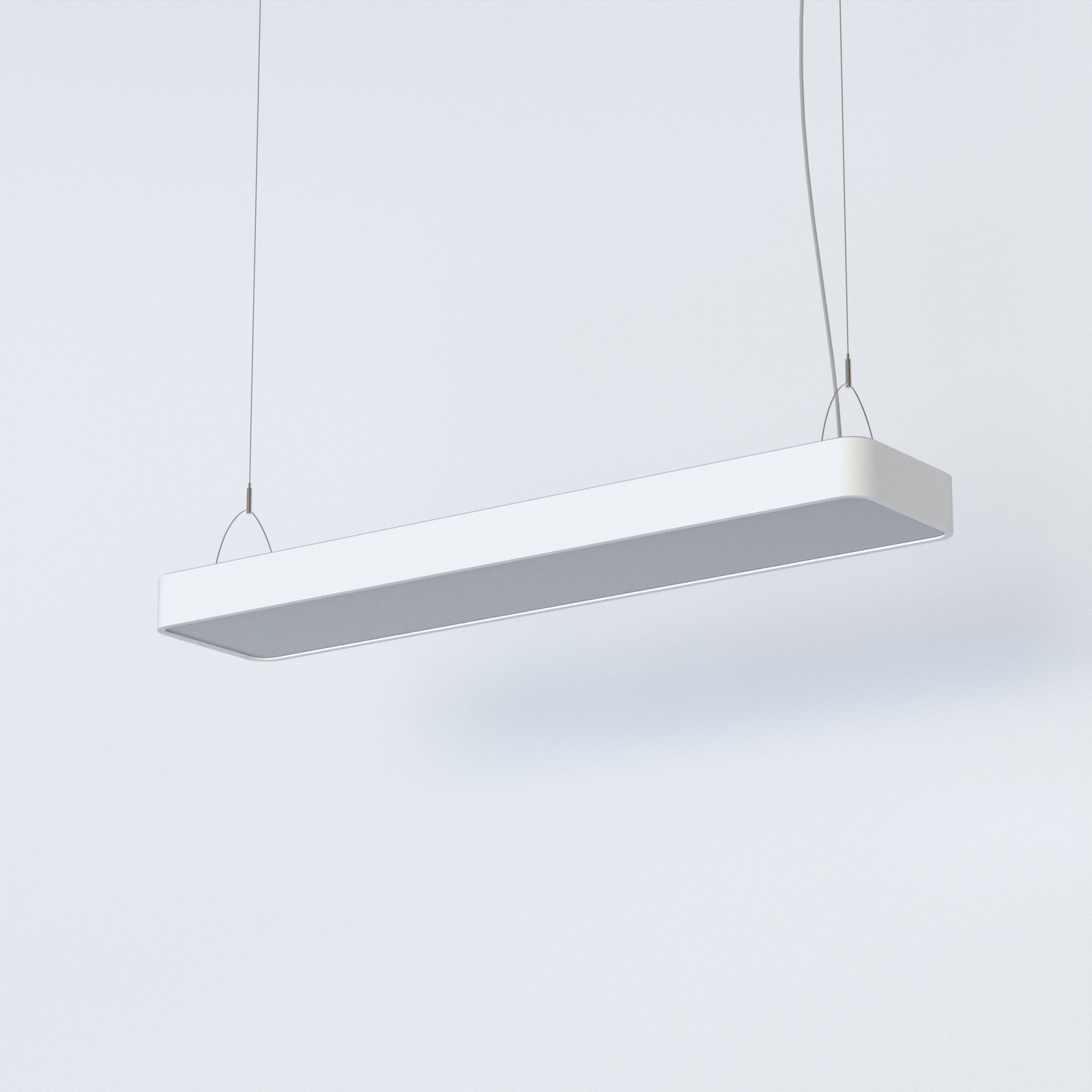 Lampa wiszca nowoczesna, aluminium jadalnia/kuchnia/salon SOFT LED WHITE 90X20 Nowodvorski 7545