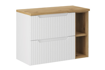 Zestaw mebli łazienkowych Nova White 80cm z blatem – SET-NOW B OAK 80CM LR