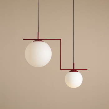 LAMPA WISZĄCA ZAC 2 RED WINE MATTE