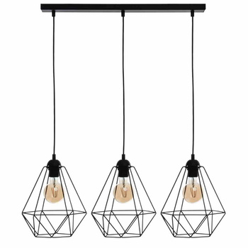 Lampa wisząca BASKET BLACK 3xE27
