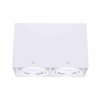 Lampa Sufitowa Blocco Biały 2x7W GU10 Led