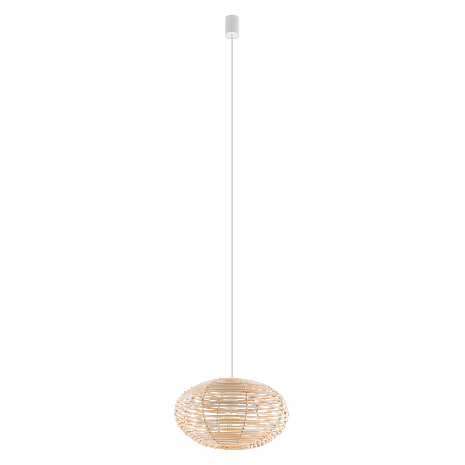 Dekoracyjna lampa sufitowa z rattanu okrągła E27 11153