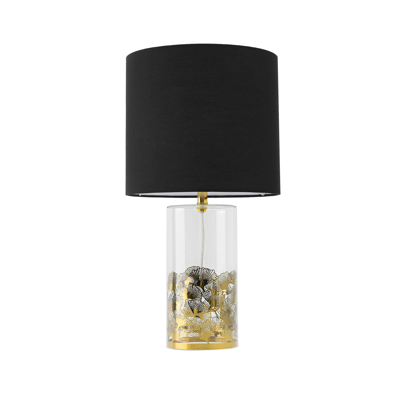 Lampa stołowa Sunflower czarno - transparentna 1xE27