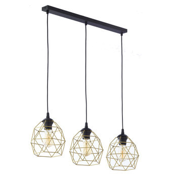 Lampa wisząca druciana Galaxy Black/Gold listwa 3459 TK Lighting