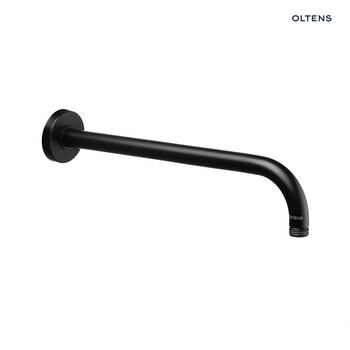 Oltens Lagan ramię deszczownicy 40 cm okrągłe czarny mat 39400300