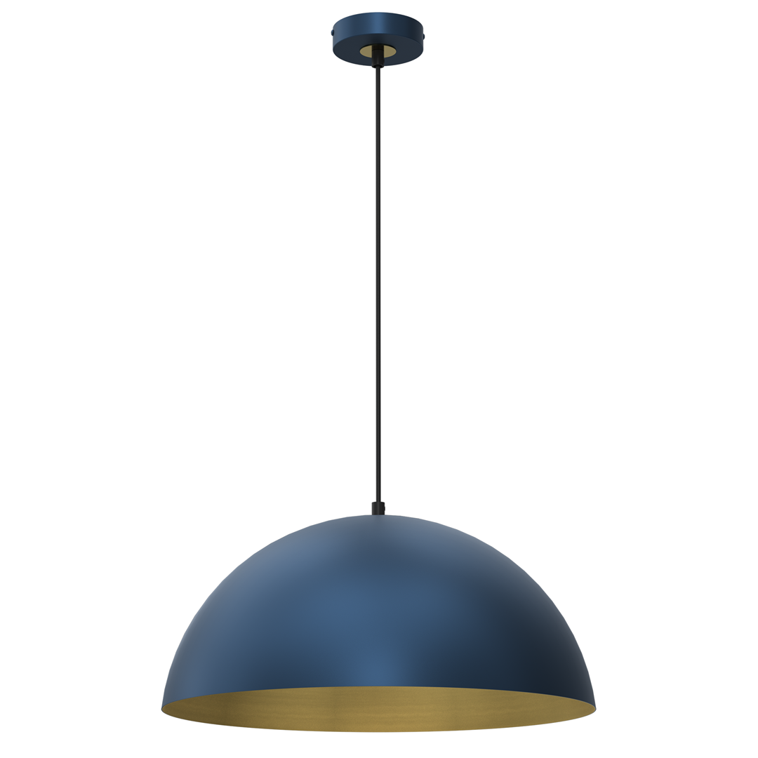 Lampa wiszca BETA NAVY BLUE/GOLD 1xE27 45cm