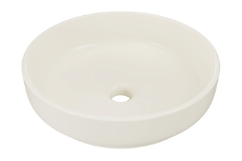 Ceramiczna umywalka nablatowa 40cm Kość Słoniowa RIVER 1 IVORY MATT UN 40 ( E-6595 ) Comad