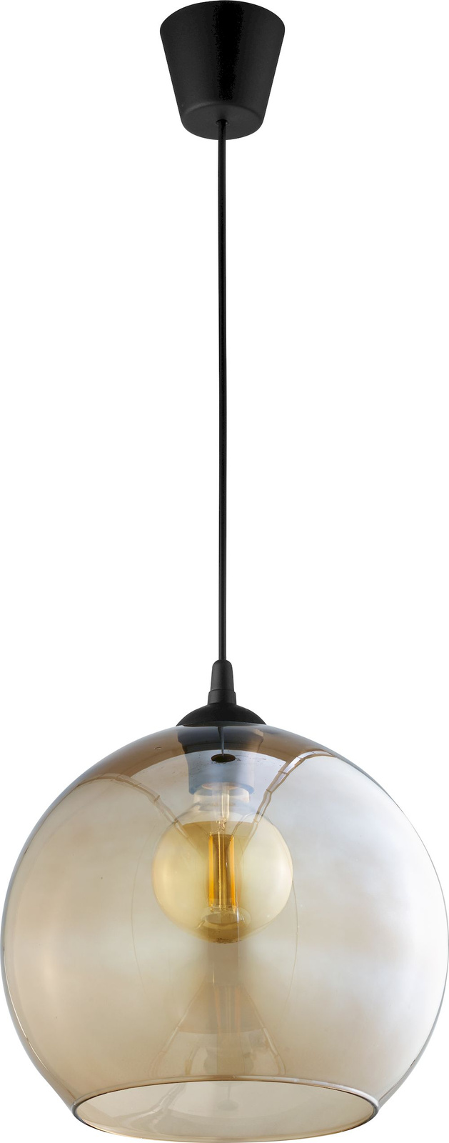 Okrga lampa kuchenna brzowy klosz IP20 15W CUBUS 3143