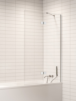 Parawan nawannowy 110x150 Chrom 6 mm – NESTA CHROME P-0229 z powłoką Active Shield 2.0 | Połysk