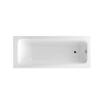 Ava wanna prostokątna 170x70 cm, biały połysk