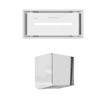 Zestaw okap kuchenny do zabudowy GLOBALO Lamezo 60.1 Biały i Turbina TW 1.1