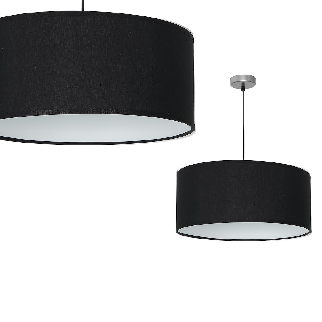 Lampa wiszca CASINO BLACK/CHROME 1xE27