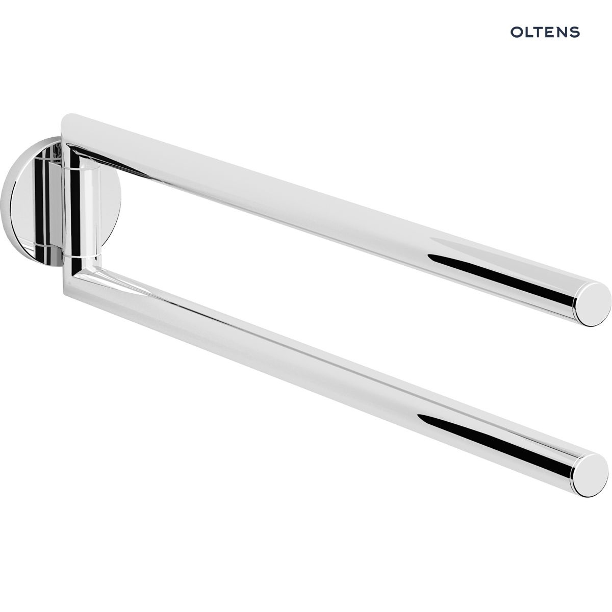 Oltens Gulfoss wieszak na ręcznik 40 cm dwuramienny ruchomy chrom 80105100