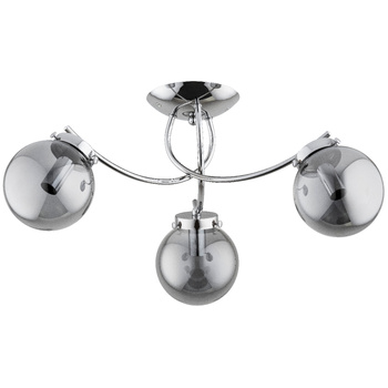 Opływowy żyrandol 3-punktowy LUCIE 63070 z kloszami