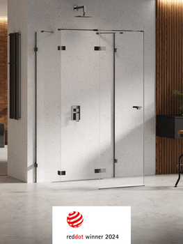 Kabina prysznicowa 80x80x200 Czarny chrom 8 mm – EVENTA BLACK CHROME EXK-6249 z powłoką Active Shield 2.0 | Połysk