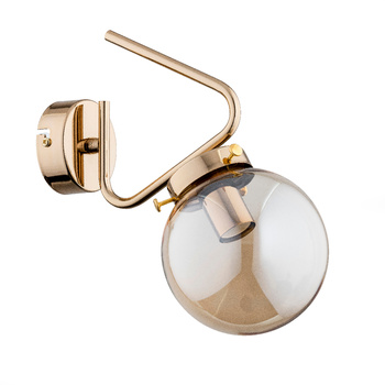 Kinkiet z kloszem BARSUM 27580 ZŁOTY