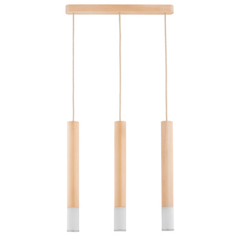 Drewniana listwa sufitowa ADORI 62282 z kloszami