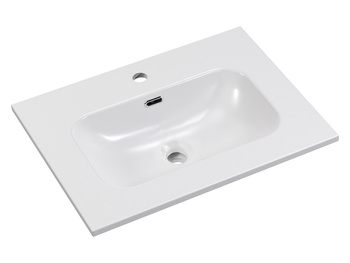 Umywalka meblowa jednokomorowa 60cm FLY WHITE GLOSS UM 60-46 DP ( E-8073-60 )