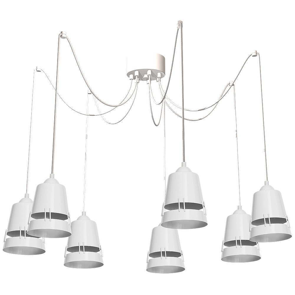 Lampa Wiszca APOLLO WHITE 7xE27