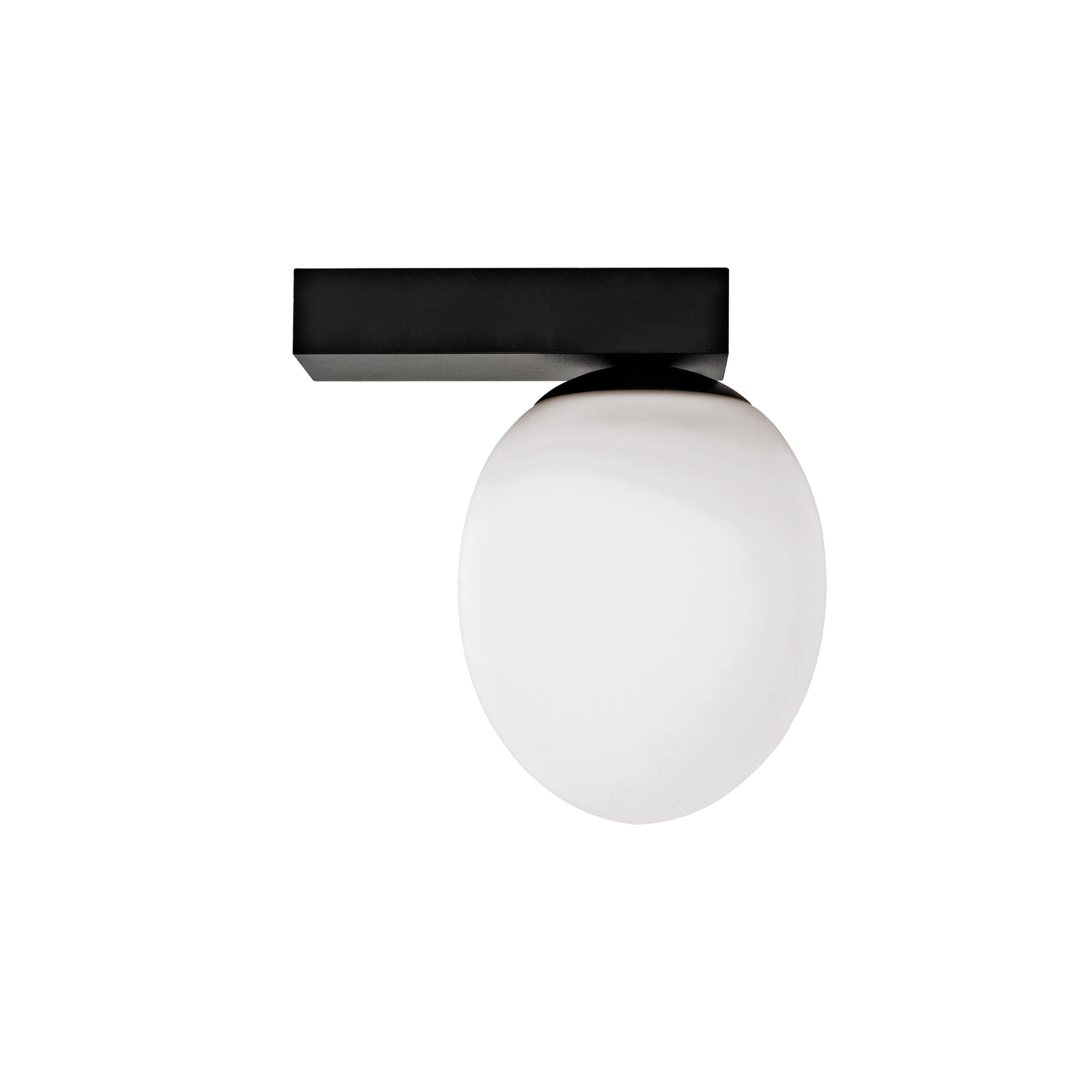 Lampa cienna kinkiet z kloszem IP44 czarny/biay 230V G9 ICE EGG C Nowodvorski 8132