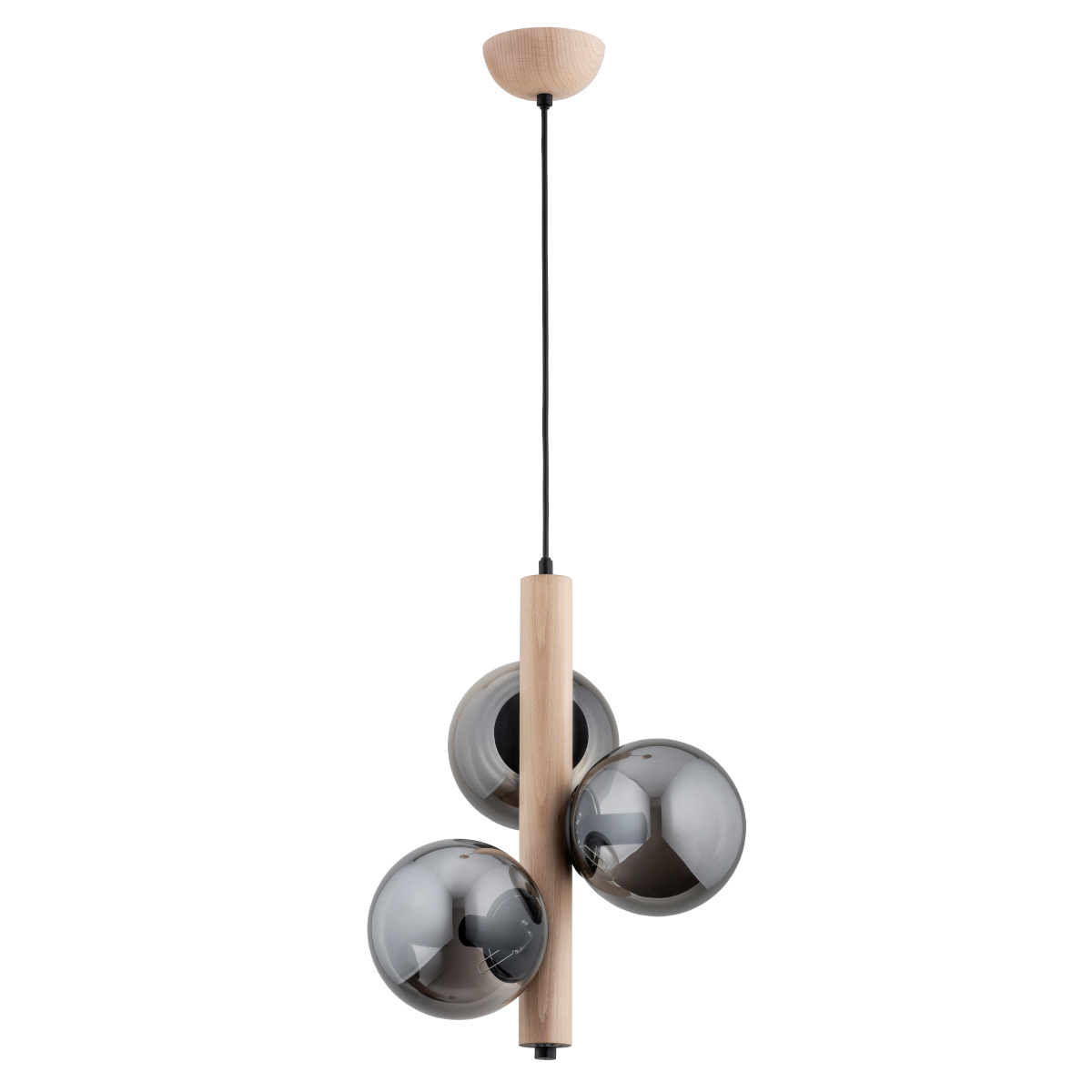 Subtelna lampa wiszca KANET 62288 z trzema kloszami