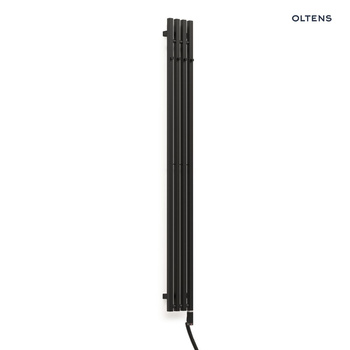 Oltens Stang S (e) 180x18 cm czarny mat 55125300 – grzejnik łazienkowy o nowoczesnej formie