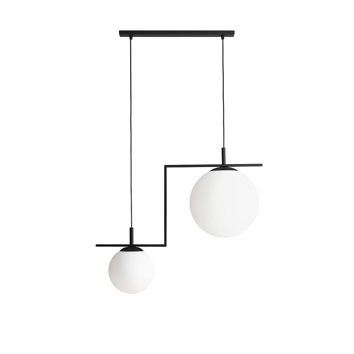 LAMPA WISZCA ZAC 2 BLACK MATTE