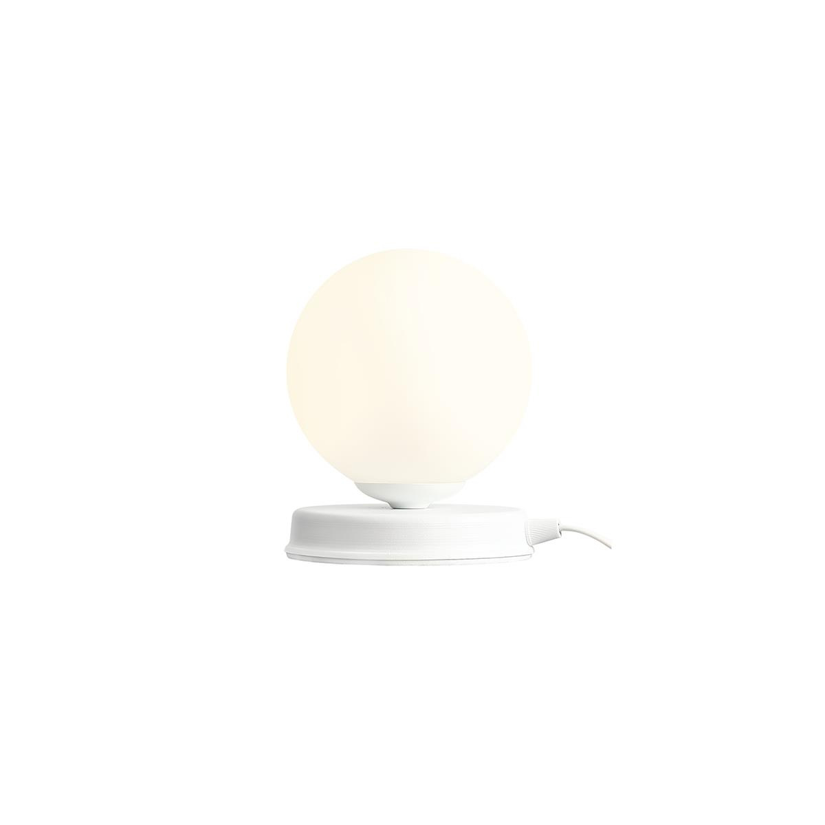 LAMPKA BIURKOWA BALL WHITE S