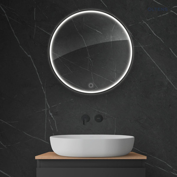 Oltens Nordlis lustro 60 cm okrągłe z oświetleniem LED i systemem Klarglas 64100300