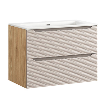 Zestaw mebli łazienkowych Ocean Beige 80cm z umywalką meblową SKY – set-ocb 80cm s sky