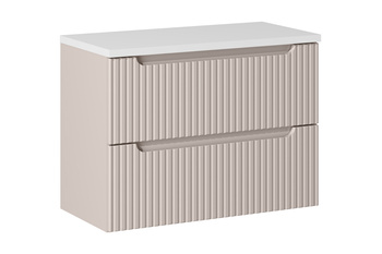 Zestaw mebli łazienkowych Nova Cashmere 80cm z blatem – set-noc b white 80cm s