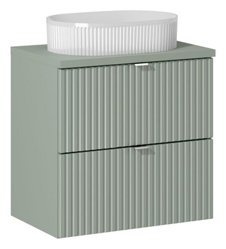 Zestaw mebli łazienkowych Line Reed Green 60cm z blatem i umywalką nablatową Beyond – set-lrg b rg 60cm s un beyond 5 white