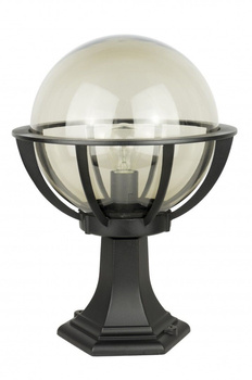 Słupek ogrodowy lampa stojąca kula z koszykiem czarny 60W 250 K 4011/1/KPO 250 FU Su-Ma